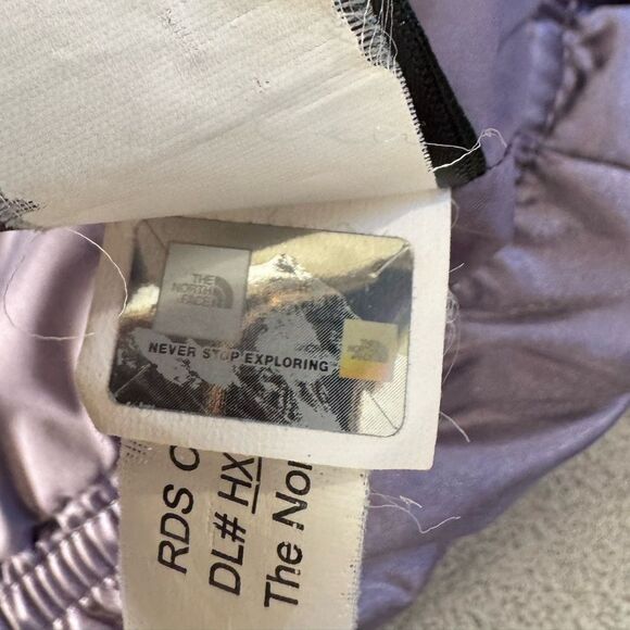 The North Face 550 Gotham 2.0 Down Puffer Jacket Girls Medium Purple Hoodie L - Picture 9 of 16